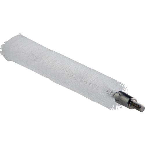 0.8" Brush for Flex Rod, Each, Tube, Colour, White, Overall Length, 8", Bristle Strength, Medium, 0.8", Shaft Material, Stainless Steel, Bristle Material