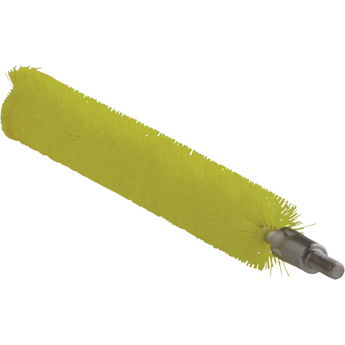 0.8" Brush for Flex Rod, Each, Tube, Colour, Yellow, Overall Length, 8", Bristle Strength, Medium, 0.8", Shaft Material, Stainless Steel, Bristle Material