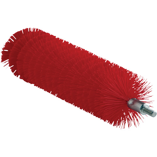 1.6" Brush for Flex Rod, Each, Tube, Colour, Red, Overall Length, 8", Bristle Strength, Medium, 1.6", Shaft Material, Stainless Steel, Bristle Material