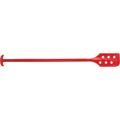 Mixing Paddle with Holes, Each, 52", Head Width, 6", Colour, Red, Polypropylene