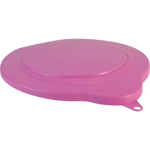 1.5 Gallon Pail Lid, Each, Pink, Material, Polypropylene, Max. Temperature