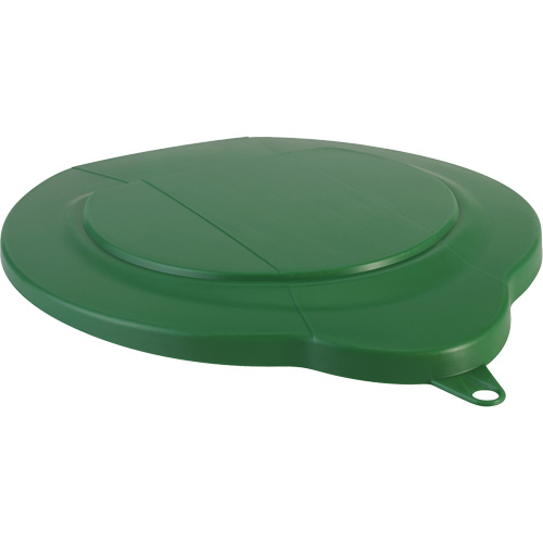 1.5 Gallon Pail Lid, Each, Green, Material, Polypropylene, Max. Temperature