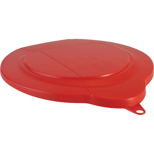1.5 Gallon Pail Lid, Each, Red, Material, Polypropylene, Max. Temperature