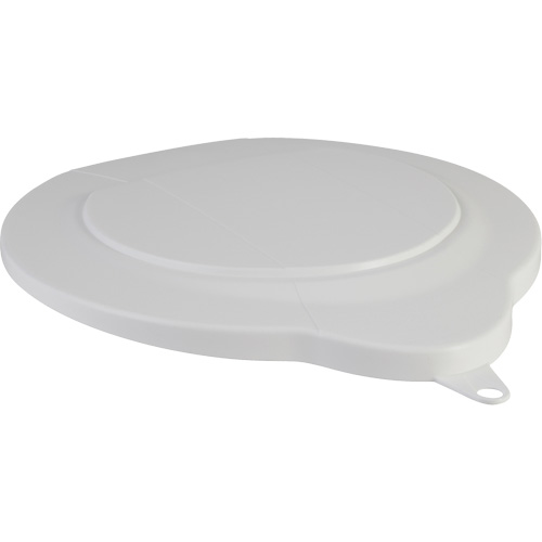 1.5 Gallon Pail Lid, Each, White, Material, Polypropylene, Max. Temperature
