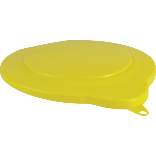1.5 Gallon Pail Lid, Each, Yellow, Material, Polypropylene, Max. Temperature