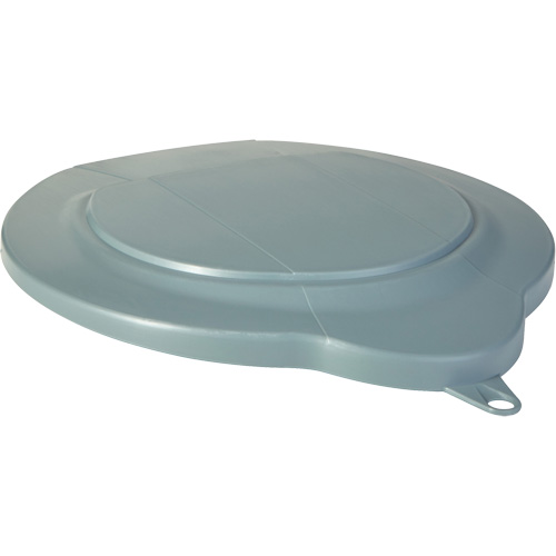 1.5 Gallon Pail Lid, Each, Grey, Material, Polypropylene, Max. Temperature