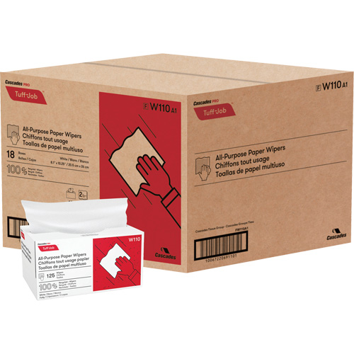 Case of 18, All-Purpose, Length, 10-1/4", Width, 8", 125