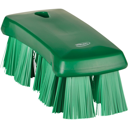 UST Hand Brush, Type, Scrub/Machine, Colour, Green, Overall Length, 6-9/10", Bristle Strength, Stiff, Visible Bristle Length, 1-1/2", Material, Polypropylene & Polyester