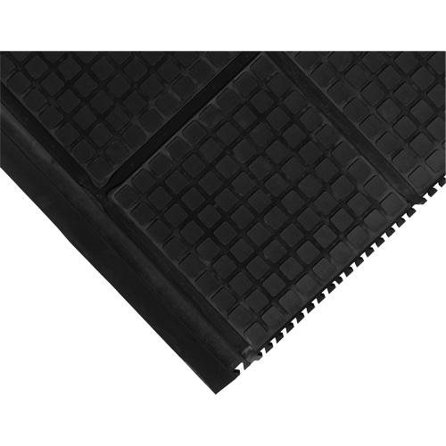 Hog Heaven III Comfort Linkable Middle Mat, Each, 3', Length, 3-3/5', Thickness, 3/4", Colour, Black, Material