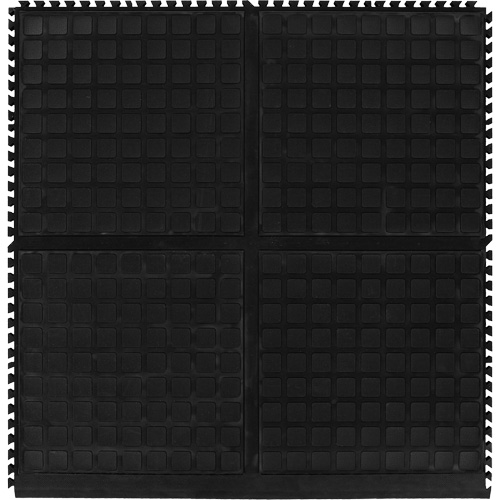 Hog Heaven III Comfort Modular Side Tile, Each, 3', Length, 3-1/3', Thickness, 3/4", Colour, Black, Material