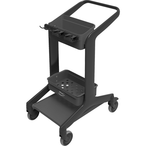 HyGo Mobile Cleaning Station, Each, 30.7", Overall Height, 40.6", Overall Width, 20.9", Cart Material, Plastic/Stainless Steel