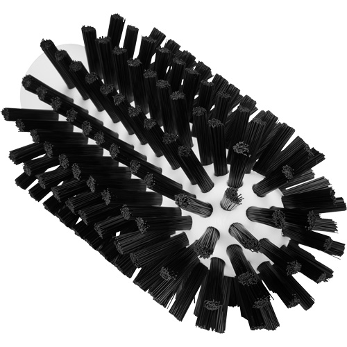 Cleaning Brush with Handle, Type, Pipe, Colour, Black, Overall Length, 5-7/10", Bristle Strength, Stiff, Diameter, 2.5", Visible Bristle Length, 0.4"