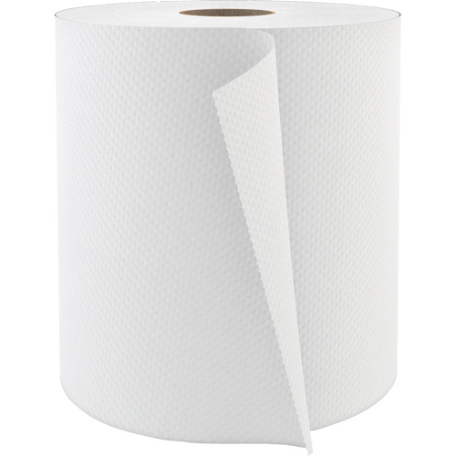 PRO Select Roll Paper Towel, Ply, 1, Roll Type, Standard, Roll Length, 1000', Colour, White, Roll Width, 8"