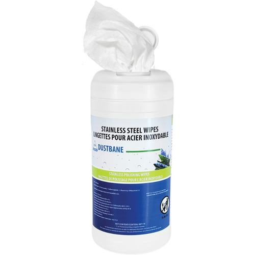 Stainless-Steel Wipes, No. of Wipes, 70, Scent, Lime, pH, 7-8