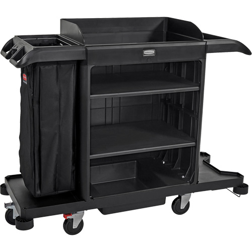 Full Size Housekeeping Cart, Each, 62.4", Overall Height, 49", Overall Width, 24.4", 100 lbs.