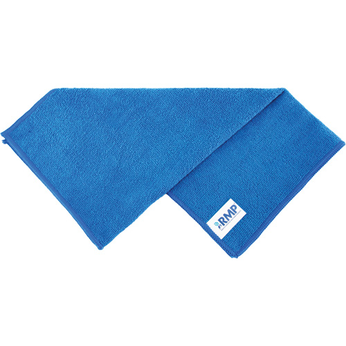 Dusting and Cleaning Cloth, Pack of 12, Microfibre, Colour, Blue, 16", Width, 16"
