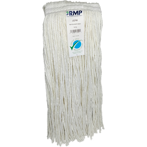 4-Ply Narrow Mop Head, Type, Mop Weight, 12 oz., Style, Cut, Material, Rayon