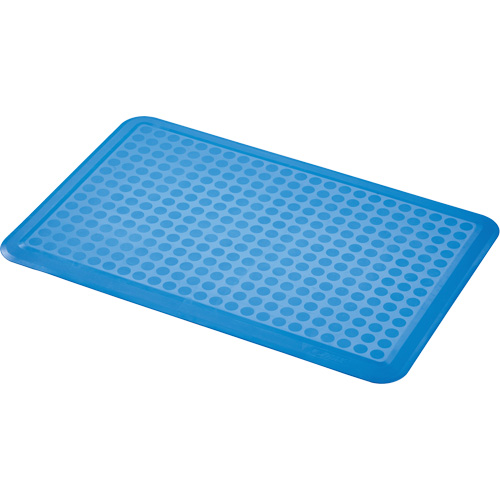 526 Sani-Flex™ Antimicrobial Anti-Fatigue Mat, Each, 2', Length, 3', Thickness, 1/2", Colour, Blue, Material