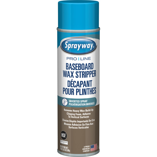 Baseboard Wax Stripper with Clinging Foam, Case of 12, 19 oz., Container Type, Aerosol Can