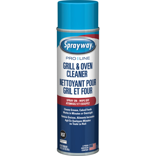Industrial Strength Grill & Oven Cleaner, Case of 12, 20 oz., Container Type, Aerosol Can, Ovens, Pans, Grills
