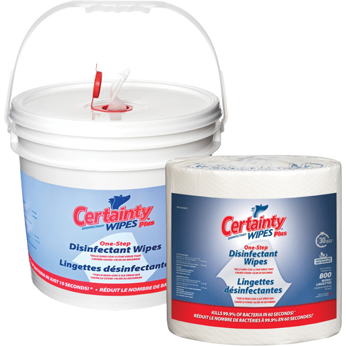 Plus Disinfectant Wipes with Bucket Dispenser, Each, 800