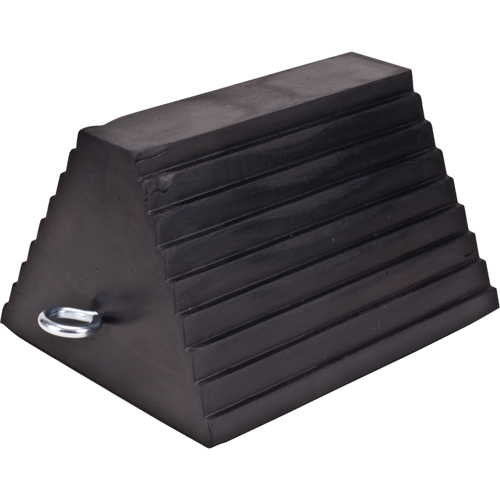 Wheel Chock, Each, Black, Max. Tire Diameter, 35", Width, 8", Height, 6", Depth, 10 lbs., Manufacturer's Warranty, 1 Year Limited
