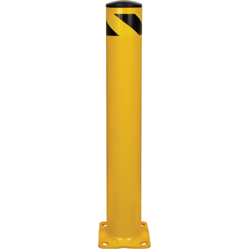 Safety Bollard, Each, 5-1/2", Overall Width, 5-1/2", Overall Height, 36", Colour, Yellow, Material, 1 Year Limited