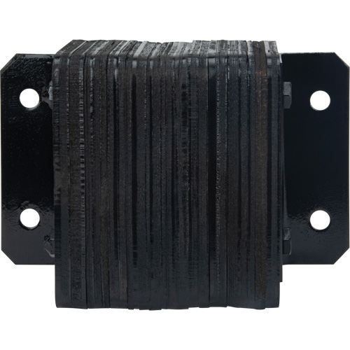 Laminated Dock Bumpers, Each, Rubber, Style, Horizontal, Depth, 4", Overall Width, 12", Overall Height, 22 lbs.