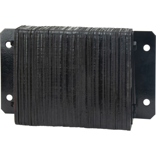 Laminated Dock Bumpers, Each, Rubber, Style, Horizontal, Depth, 4", Overall Width, 18", Overall Height, 52 lbs.
