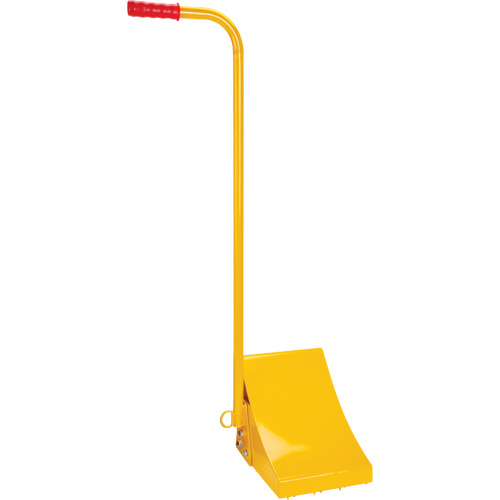 Ice Chock with Ergonomic Handle, Each, Steel, Colour, Yellow, Max. Tire Diameter, 33", Width, 8-1/16", Depth, 1 Year Limited, Capacity, 10,000 lbs., Handle Height