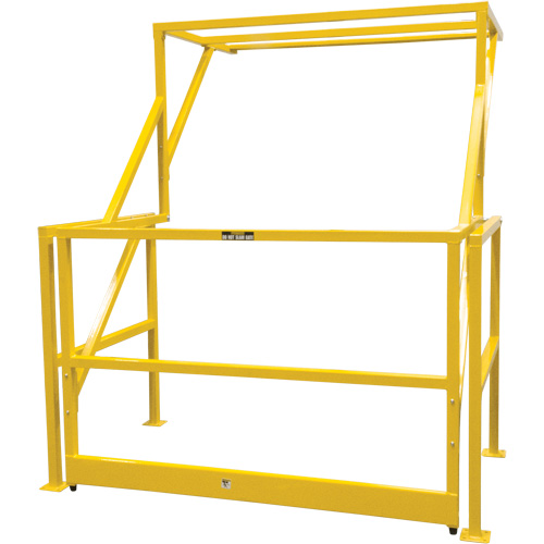 Mezzanine Safety Gate, Each, 70", Overall Height, 77", Overall Raised Height, 78", Colour, Yellow, 79", Access Area, 64" W x 76" D x 76" H