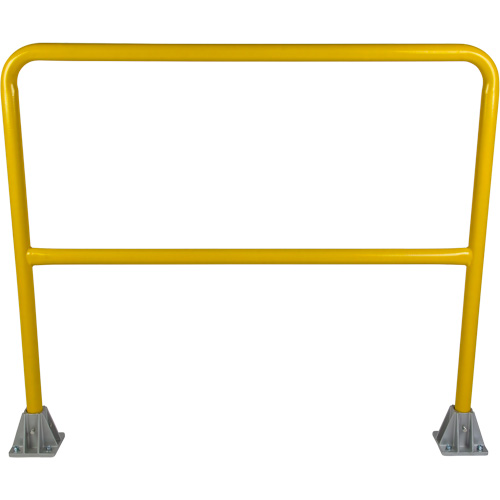 Safety Gate Railing, Each, 48", Overall Height, 42", Colour, Yellow, Material, Steel