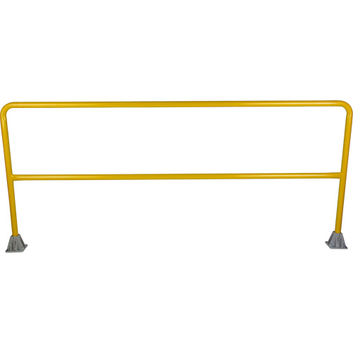 Safety Gate Railing, Each, 84", Overall Height, 42", Colour, Yellow, Material, Steel