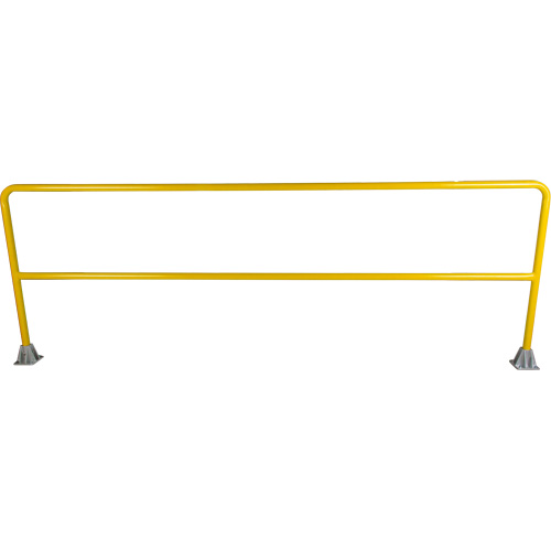 Safety Gate Railing, Each, 120", Overall Height, 42", Colour, Yellow, Material, Steel