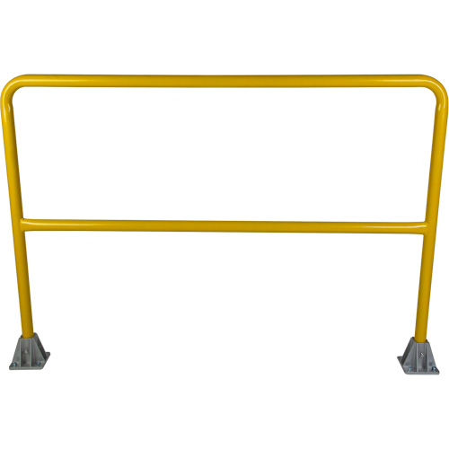 Safety Gate Railing, Each, 60", Overall Height, 42", Colour, Yellow, Material, Steel