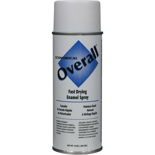 Enamel Spray Paint, White, Aerosol Can, 16 oz.