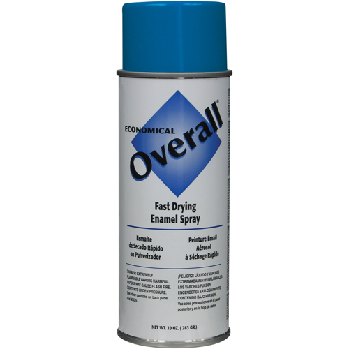 Enamel Spray Paint, Blue, Aerosol Can, 16 oz.