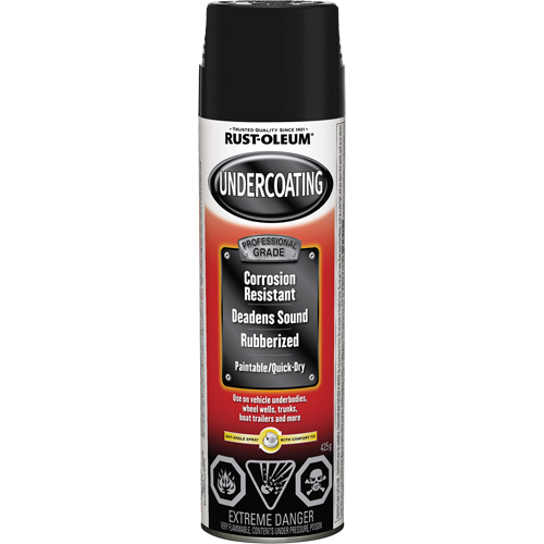 Automotive Professional Undercoating, Can, Aerosol Can, Colour Family, Black, Container Size, 425 g, Finish, Very Flat, Colour