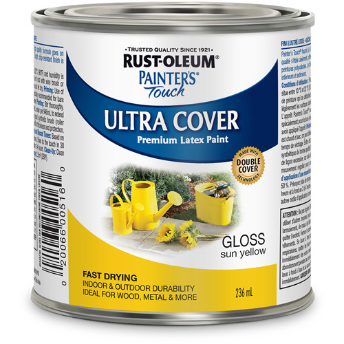 Painter's Touch® Multi-Purpose Brush-On Paint, Container Type, Can, Colour Family, Yellow, Container Size, 236 ml, Net Volume