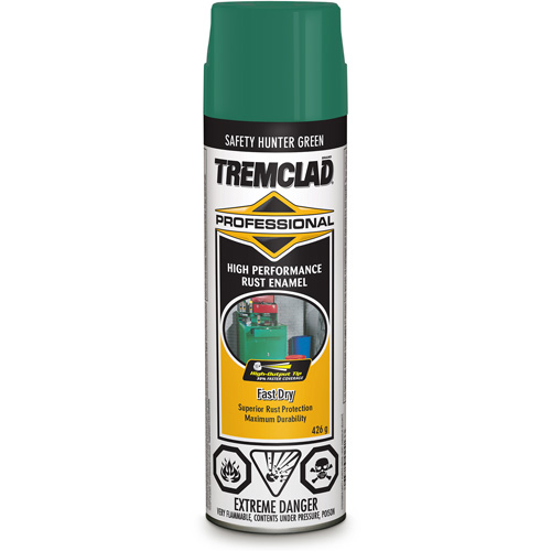 Tremclad® Professional Rust Enamel, Can, Aerosol Can, Colour Family, Green, Container Size, 426 g, Finish, High-Gloss, Colour, Hunter Green