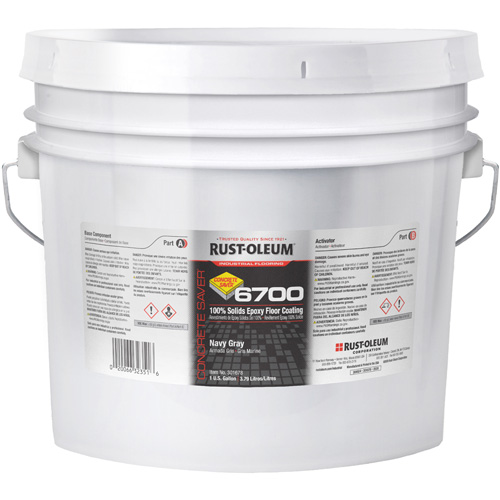 6700 System Extended Pot Life Floor Coating, Container Type, Gallon, Colour Family, Grey, Container Size, 1 gal., Net Volume
