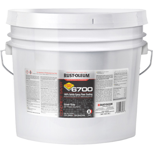 6700 System Extended Pot Life Floor Coating, Container Type, Pail, Colour Family, Grey, Container Size, 3 gal., Net Volume