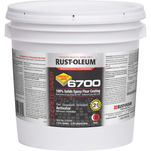 6700 System Extended Pot Life Floor Coating, Container Type, Gallon, Colour Family, Clear, Container Size, 1 gal., Net Volume