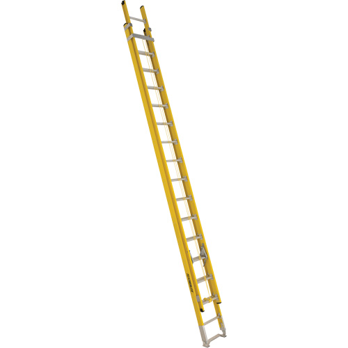 Industrial Heavy-Duty Extension Ladders (6200 Series), Max. Open Height, 29', Material, Fibreglass, Capacity, 375 lbs., Outside Width, 17.625", Base Section Inside Width, 15", Base Section Outside Height, 17.375"