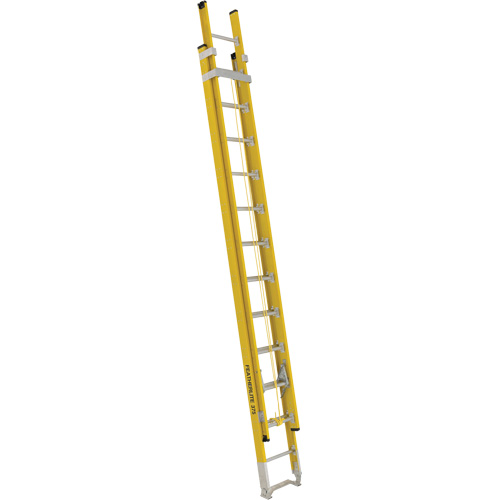 Industrial Heavy-Duty Extension Ladders (6200 Series), Max. Open Height, 21', Material, Fibreglass, Capacity, 375 lbs., Outside Width, 17.625", Base Section Inside Width, 15", Base Section Outside Height, 17.375"