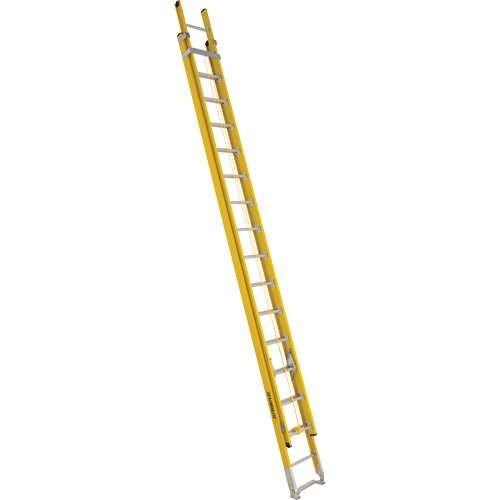 Industrial Heavy-Duty Extension Ladders (6200 Series), Max. Open Height, 29', Material, Fibreglass, Capacity, 375 lbs., Outside Width, 17.625", Base Section Inside Width, 15", Base Section Outside Height, 17.375"