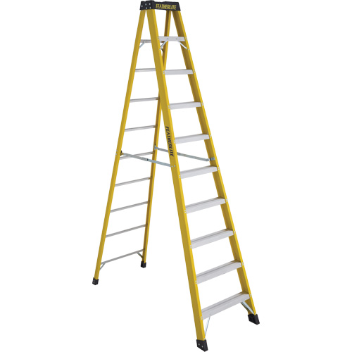 Industrial Heavy-Duty Stepladders (6900 Series), Nominal Height, 10', Material, Fibreglass, Capacity, 300 lbs., Base Width, 30.25"
