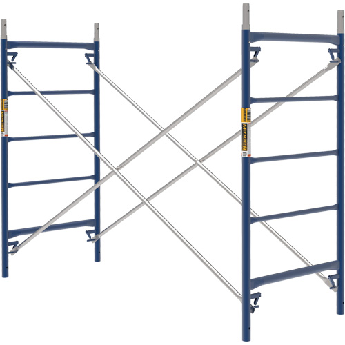 Scaffolding, Frame Material, Steel, Overall Height, 60", Overall Depth, 30", Overall Length, 120", Weight, 88 lbs.