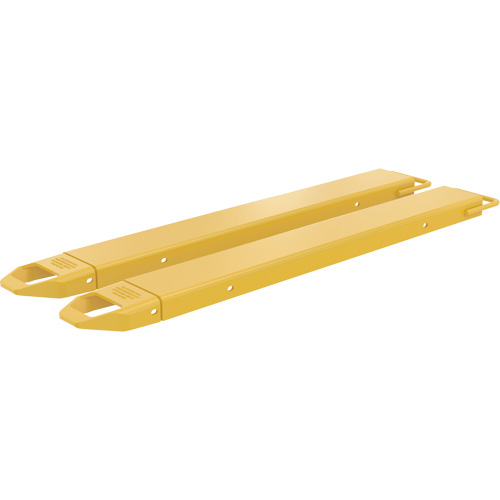 Fork Extensions, Length, 54", Accommodates Fork Width, 6", Overall Width, 7", Max. Fork Thickness, 2", Weight, 146 lbs.