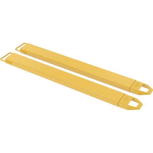 Fork Extensions, Length, 63", Accommodates Fork Width, 6", Overall Width, 7", Max. Fork Thickness, 2", Weight, 165 lbs.
